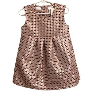 KARDASHIAN KIDS Girl's Dress Black Gold Orange Neon Metallic Sleeveless Size 24M